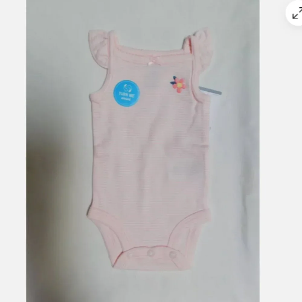 Carter's Baby Girls 2-pc. Shorts, Body Suit Set Pink Whale Newborn NWT